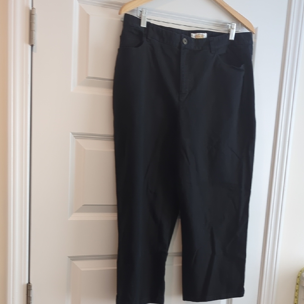 Talbots Black Stretch Pants 18W 34L